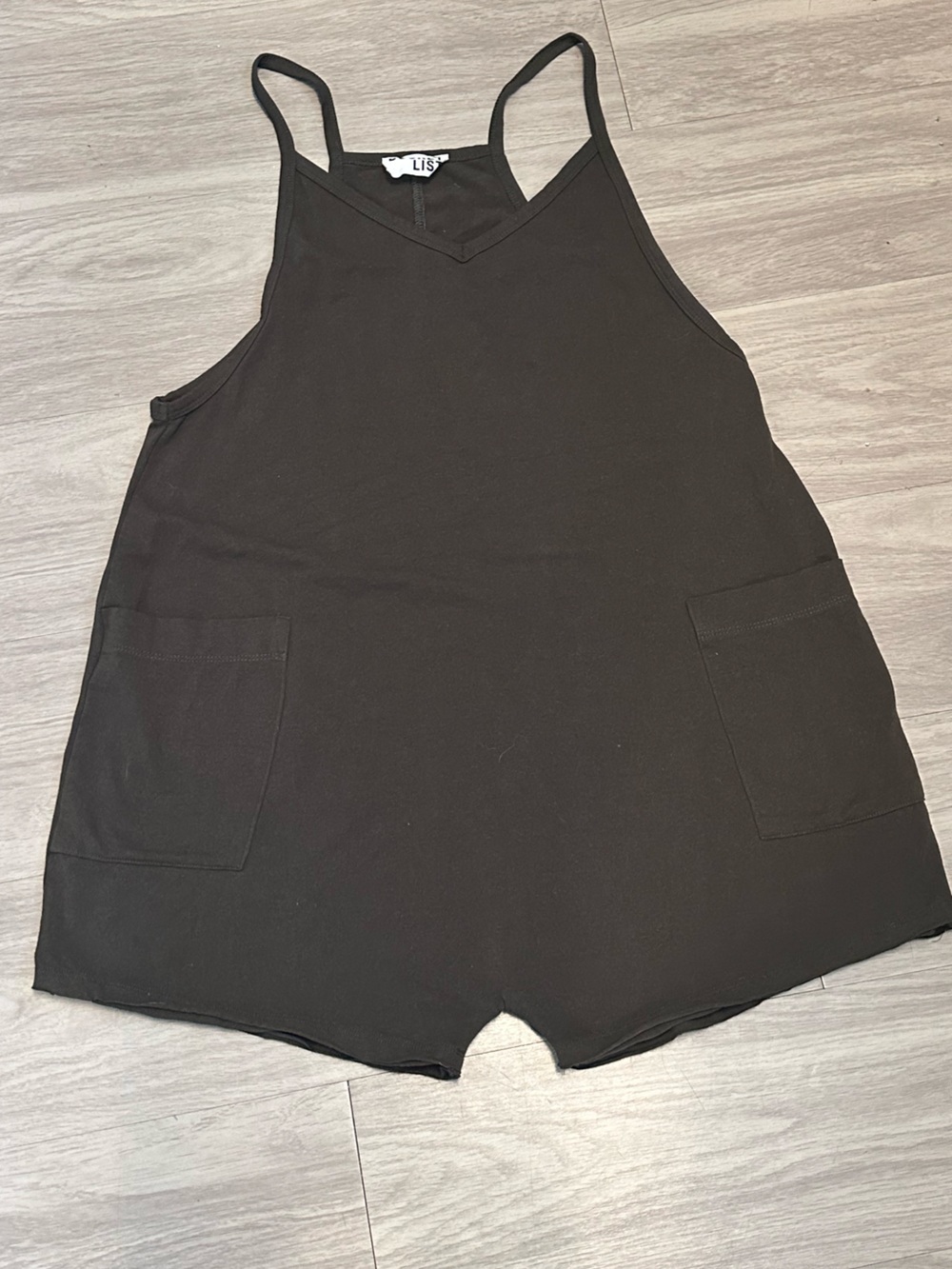 Bucket List romper Olive green